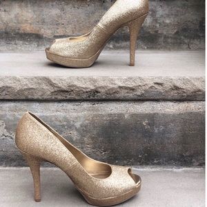 Sparkling Gold Heels